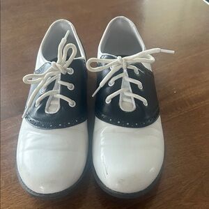 Classic Black and White Kids Shoes